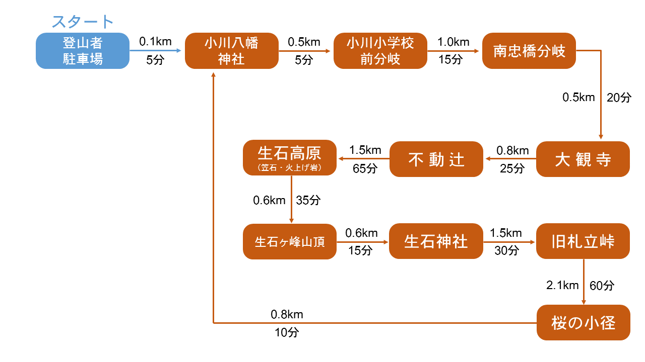 歩行時間・歩行距離の詳細