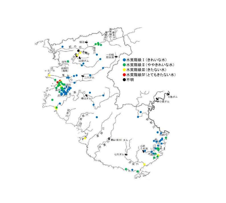 水質階級の地図画像