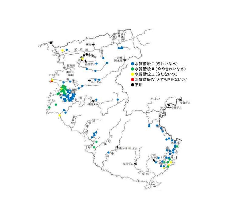 平成30年度水質階級の地図画像