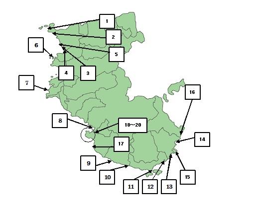 水浴場調査位置図