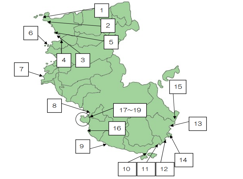 水浴場調査位置図R8