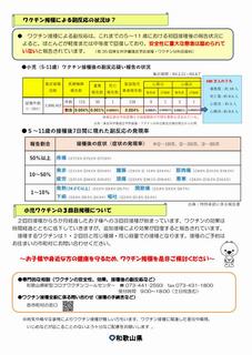 小児用ワクチンリーフレット（県作成）2ページ