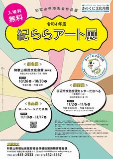 紀ららアート展開開催ポスター