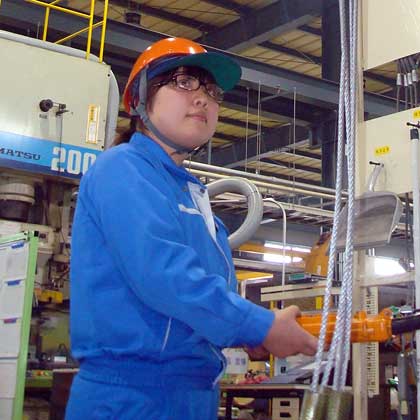 小川工業株式会社（橋本市）幸田　友香さん　30歳の写真
