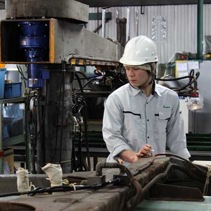 カナセ工業株式会社(田辺市)谷口 直也さん 18歳の写真