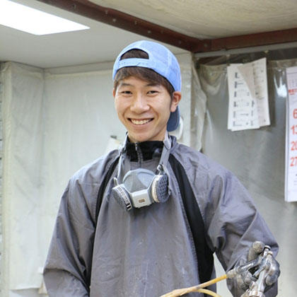 丸紀木材工業株式会社（御坊市）塩嵜　基紀さん　20歳の写真