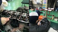 ◎自動車工学科2年生　エンジン各部測定実技試験
