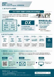 DXチャレンジサポート成果発表募集チラシ