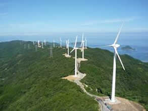 広川明神山風力発電所の写真