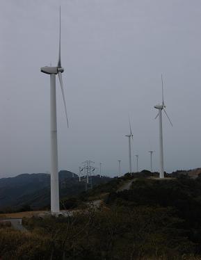 広川明神山風力発電所写真