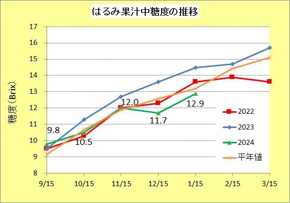 R60215はるみ糖度