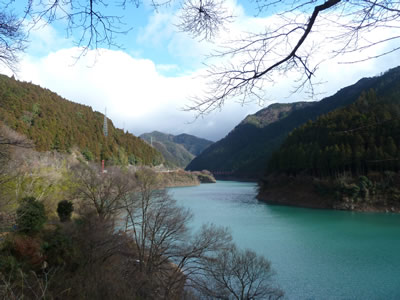 有田川町二川ダム周辺