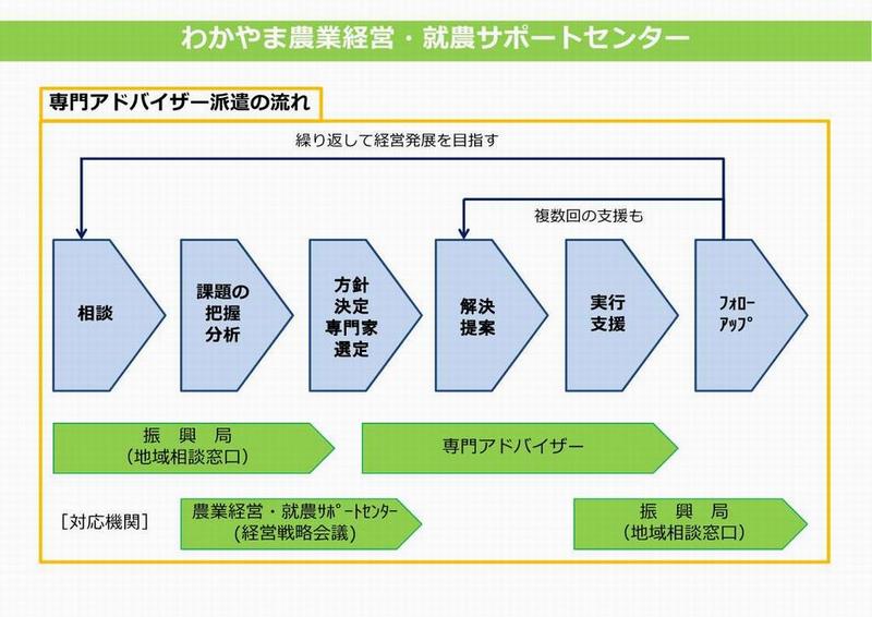 専門アドバイザー派遣の流れ