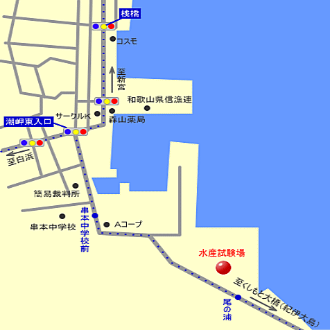 試験場付近案内図の画像