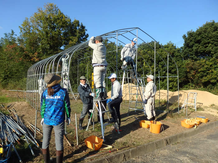 パイプハウス建設の画像1