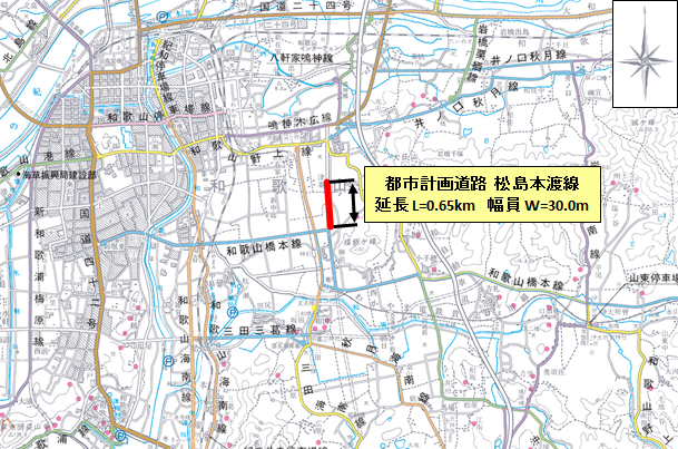 松島本渡線の地図