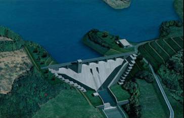 切目川ダム完成予想図の画像
