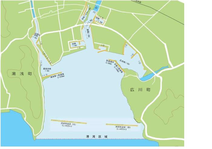 湯浅広港のマップ