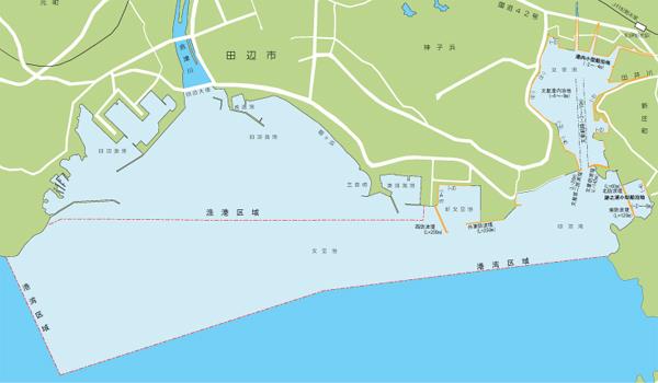文里港のマップ