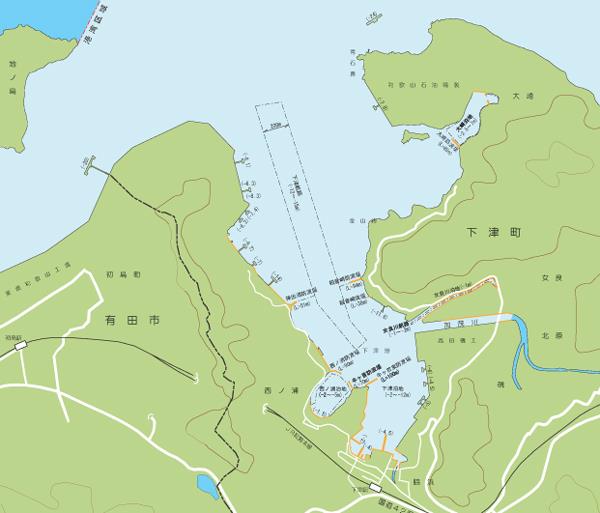 下津港区のマップ