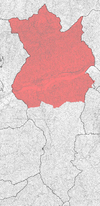 かつらぎ町白地区域図の画像