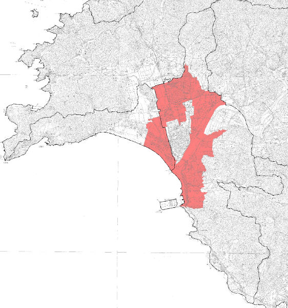 美浜町白地区域図の画像