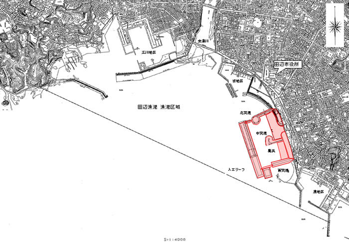 田辺漁港海岸環境整備事業 平面図