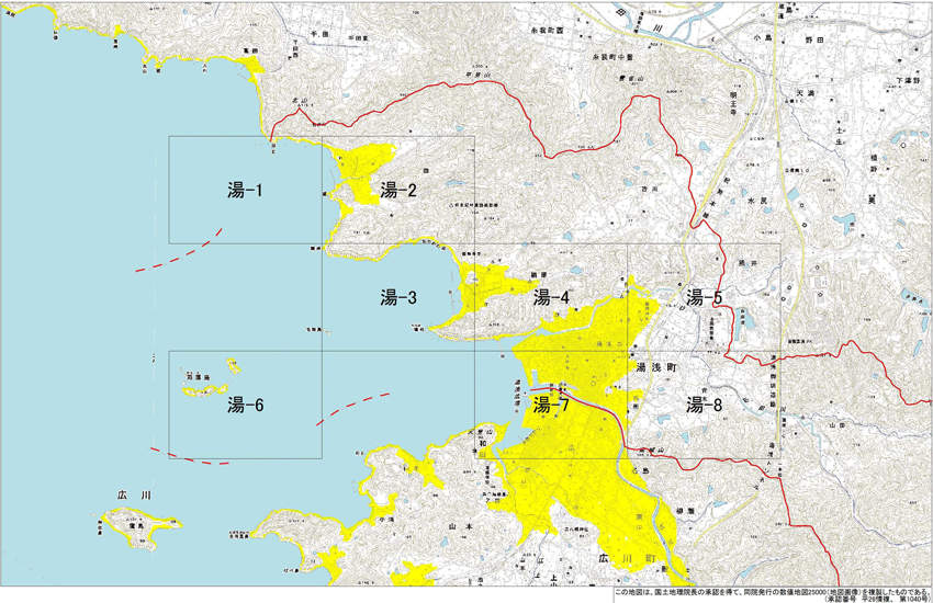 湯浅町の地図