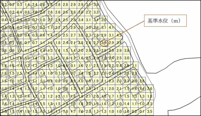 津波災害警戒区域図案