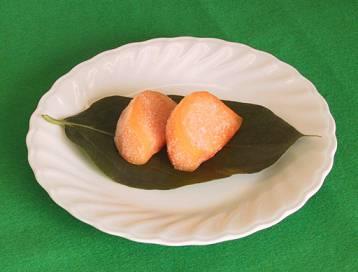 柿シャ－ベット(2種)の写真