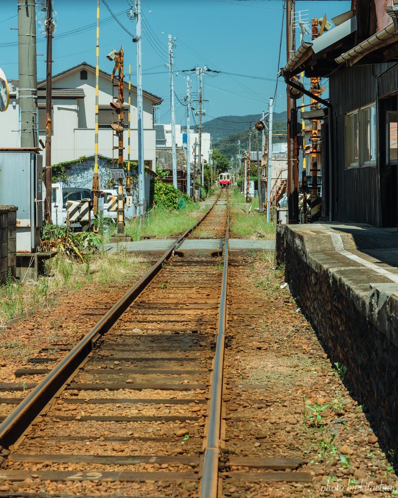 紀州鉄道の線路の画像