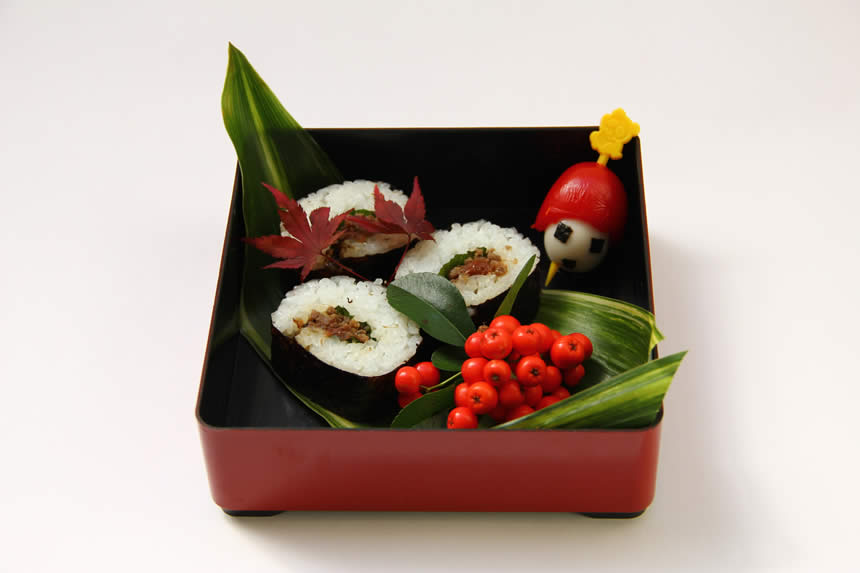 梅シカしぐれ巻き寿司の画像