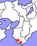 宿根かすみそう和歌山県　西牟婁地域地図