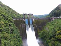 七川ダム放流