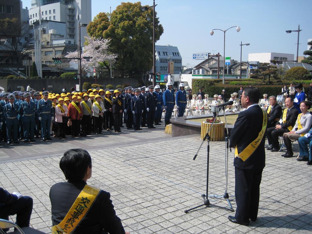 春の全国交通安全運動街頭啓発出発式の画像