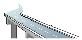 道路網・港湾設備のイラスト