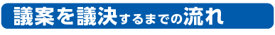 議案を議決するまでの流れ