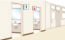 トイレのイラスト