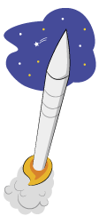 ロケットのイラスト