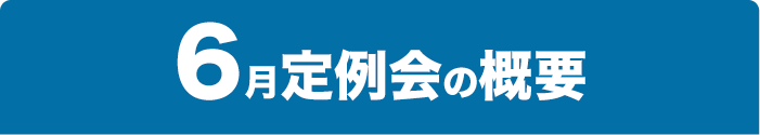 6月定例会の概要