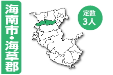 海南市　定数3人