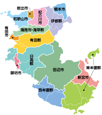 市町村の図