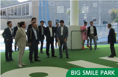 BIG SMILE PARKでの調査の様子