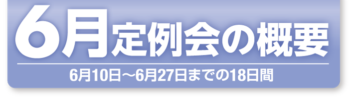 6月定例会概要