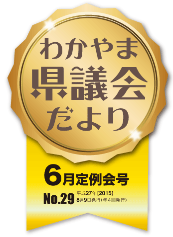 わかやま県議会だより　第29号タイトルロゴ