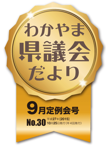 わかやま県議会だより　第30号タイトルロゴ