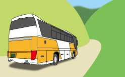 大型バスのイラスト