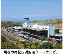 現在の南紀白浜空港ターミナルビルの写真