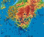 浅い地震の分布(深さ30km未満M2以上)
